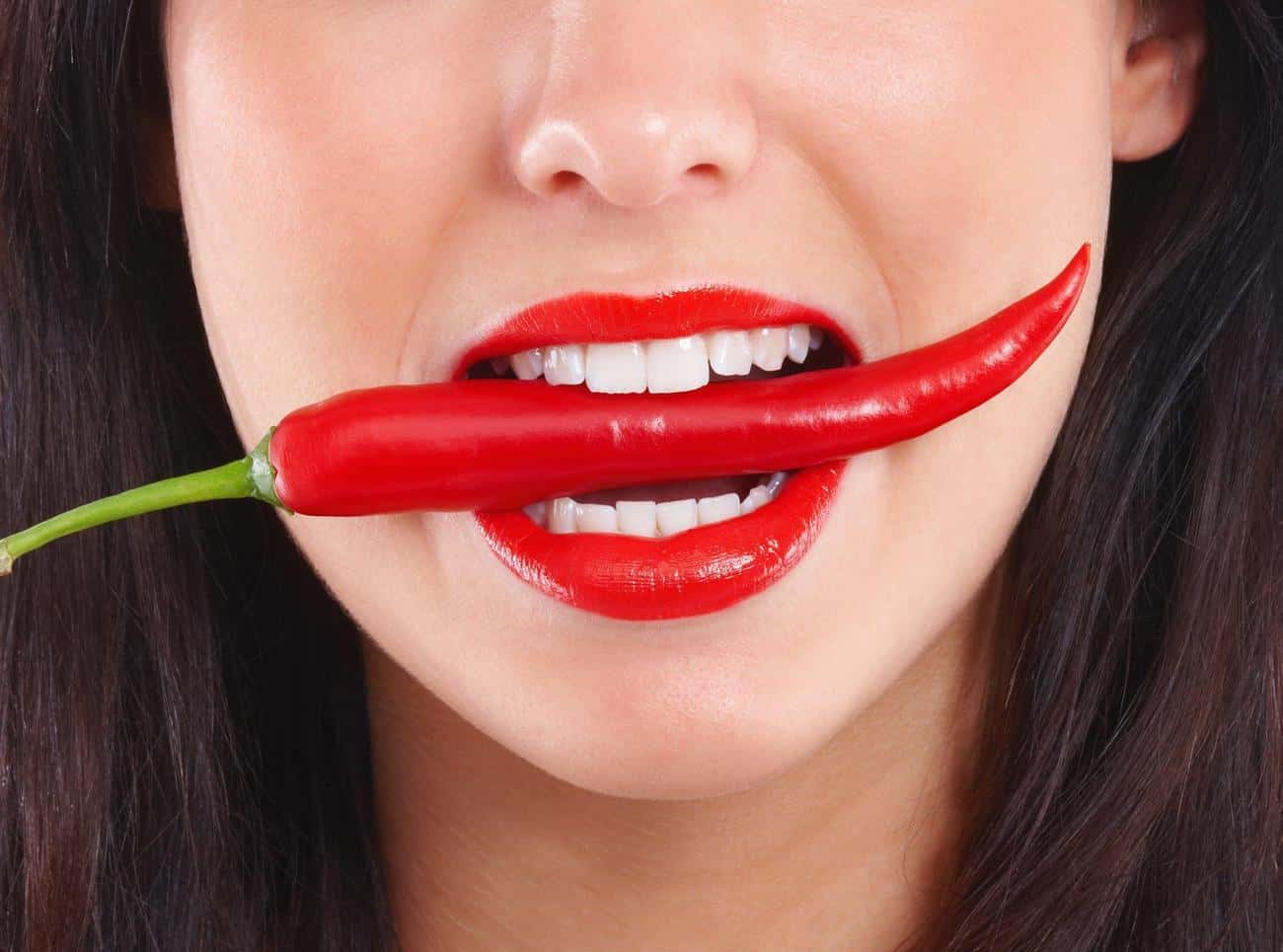Close-up of a smile with immediate whitening results after treatment Hertford